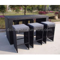 Outdoor Wicker High Dining Poly Rattan Bar Set